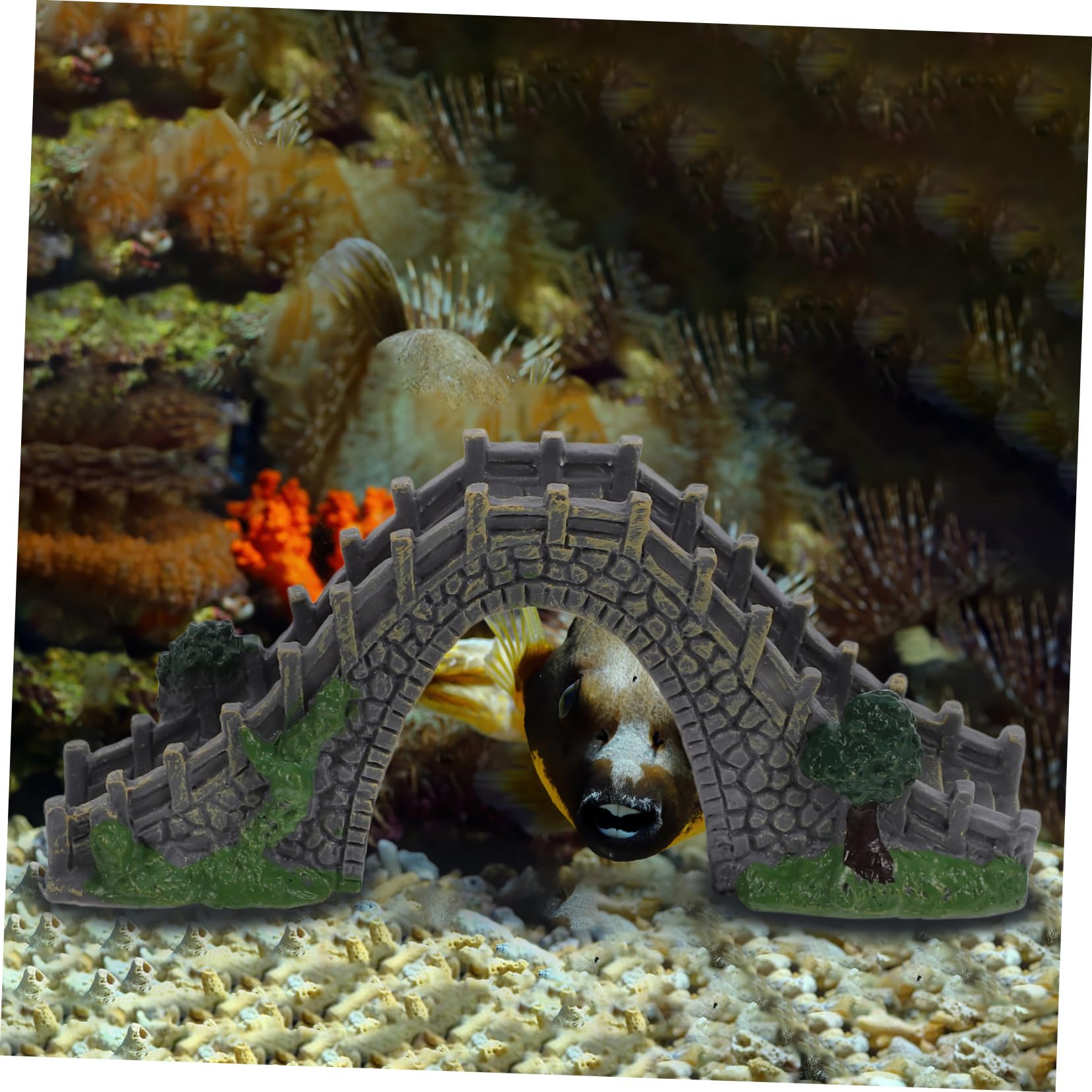 HANABASS 4piezas Miniatura Puente De Plástico para Jardín Miniatura Decoración De Escenas y Acuarios Modelo De Puente Artificial para Paisajismo