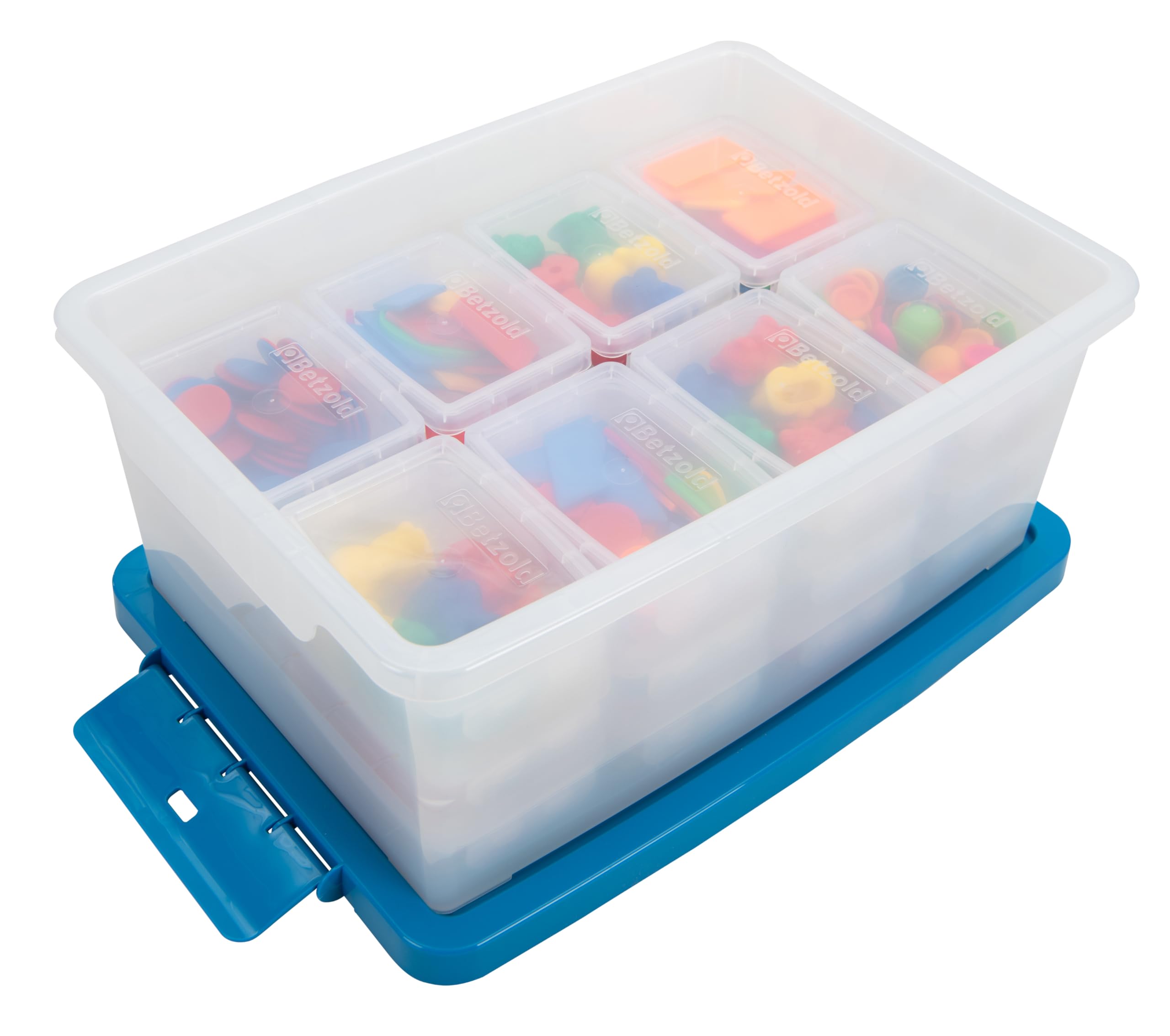 Betzold Aufbewahrungsboxen-Set, transparent, 25-teilig | 0,2 l, mit Deckel