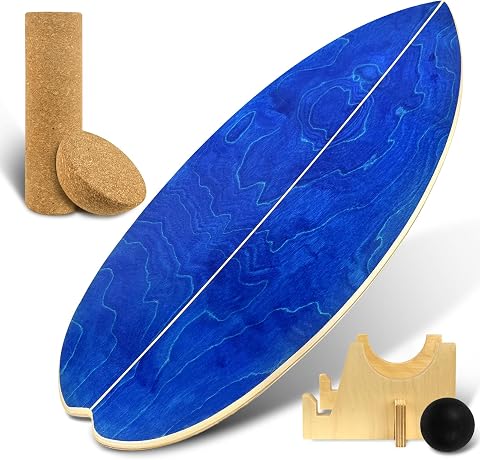 Kork Halbkugel Balance Board Zubehör aus Kork Balance Trainer für Yoga Pilates Koordinationstraining Rutschfest für Erwachsene