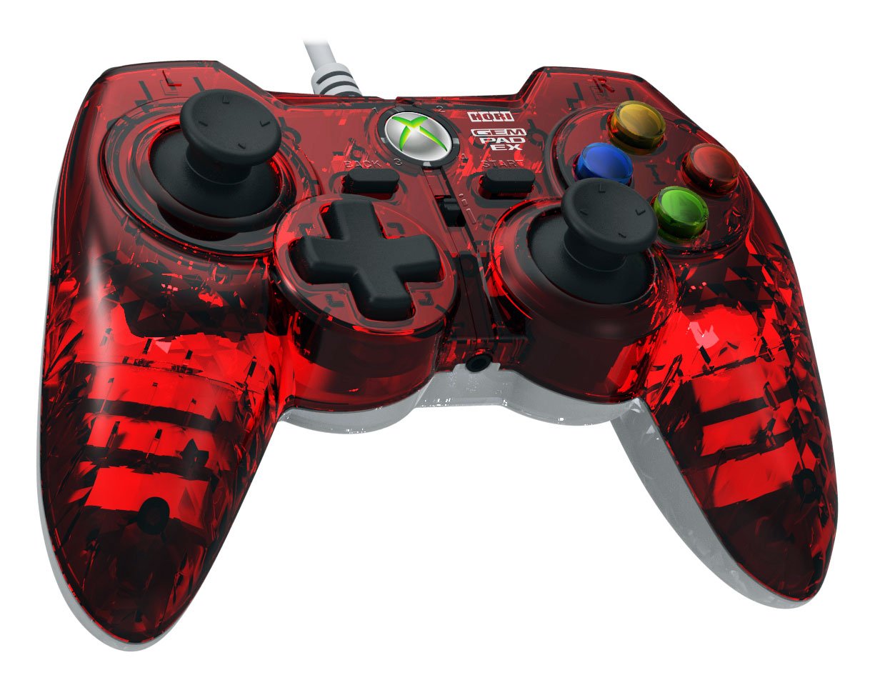 HORI Xbox 360 Gem Pad EX - Ruby Red
