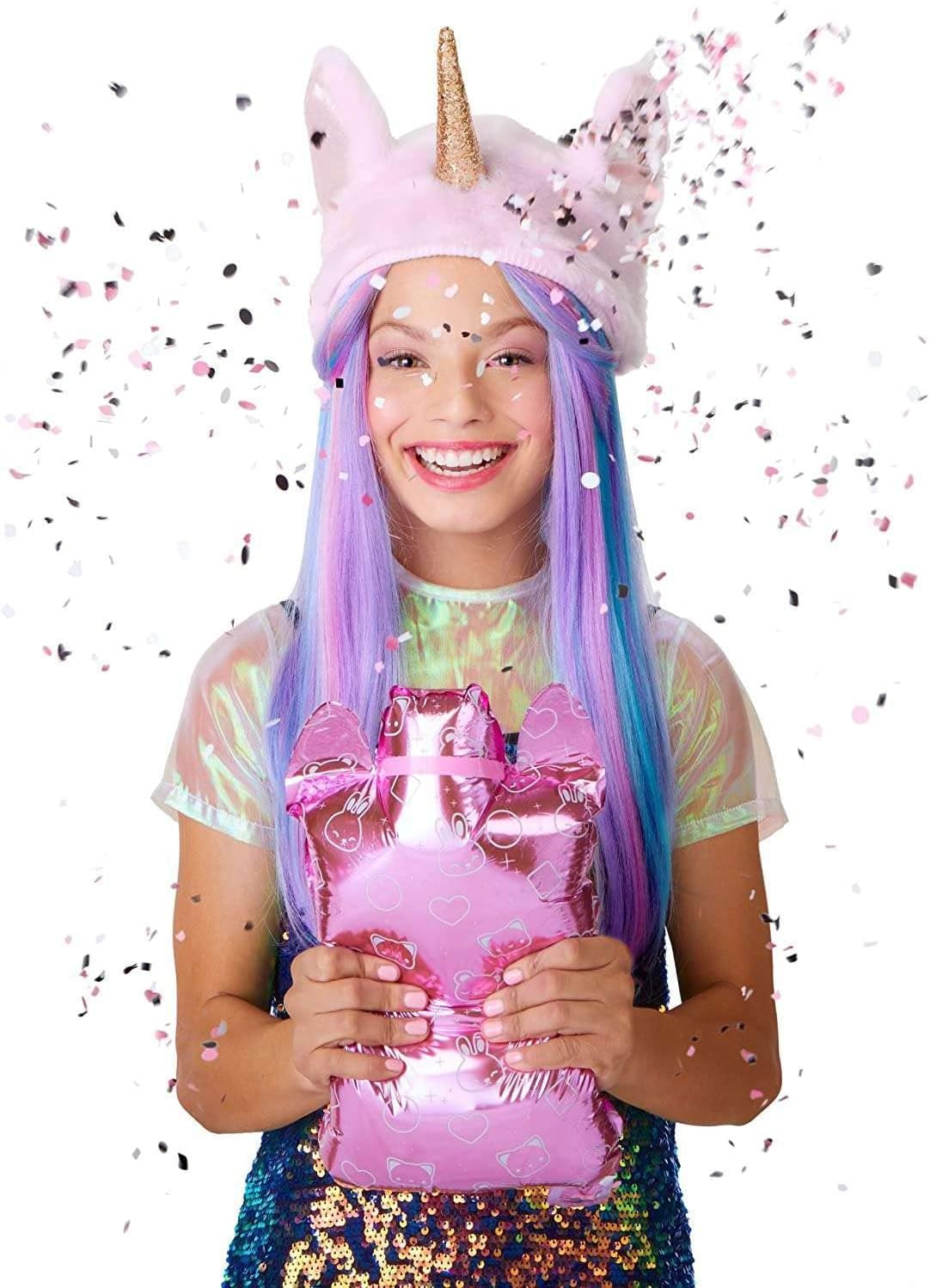 Na Na Na Surprise 2-in-1 Fashion Doll and Sparkly Sequined Purse Sparkle Series – Becky Buckaneer, 7.5" Pirate Doll (packaging may vary)