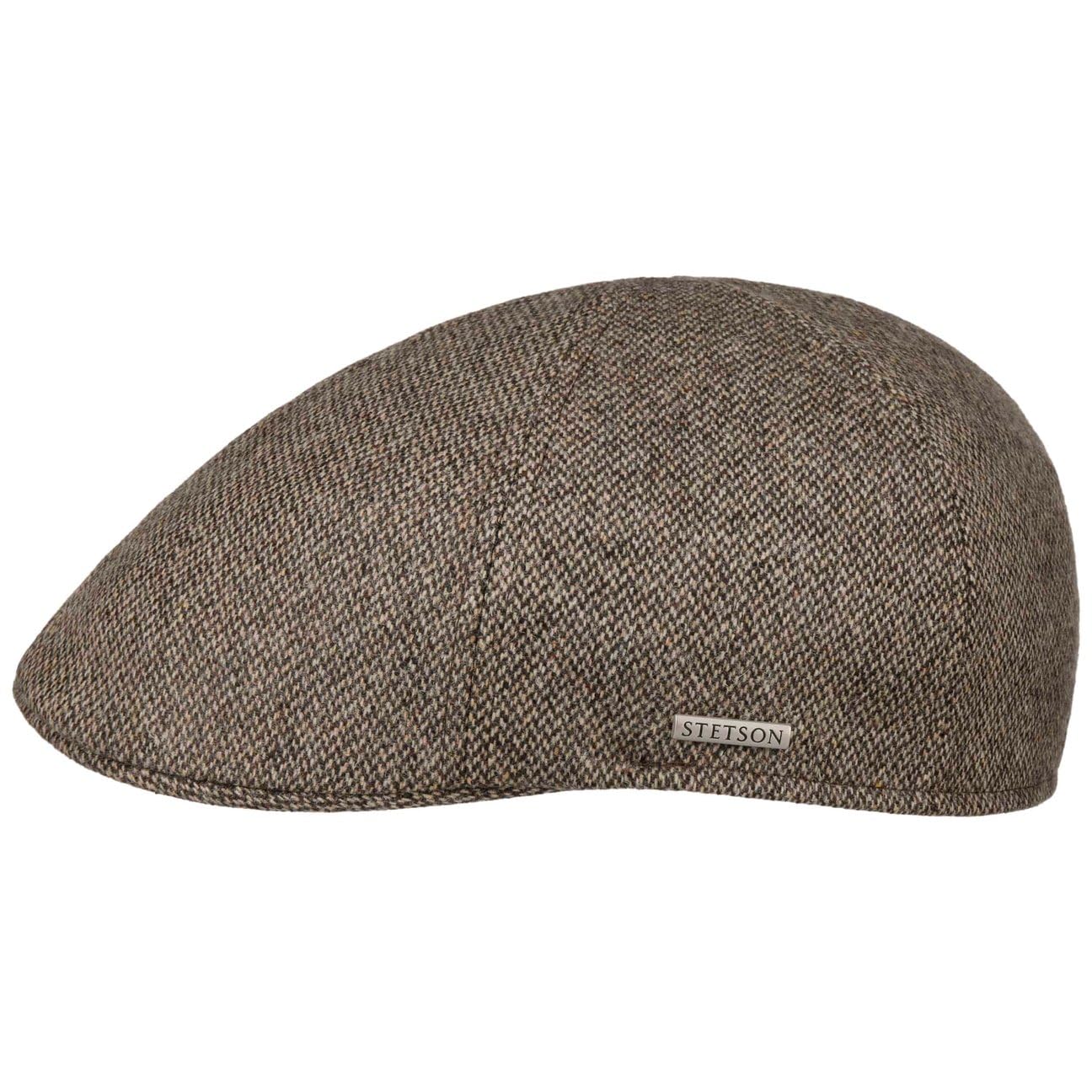 Stetson Texas Schirmmütze Flatcap Fischgrat Made in EU Herren Herbst