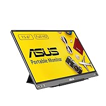 ASUS ZenScreen MB16ACE Monitor Portatile USB Type-C da 15.6″ FullHD (1920×1080), IPS, Compatibile con USB 3.0, Funzione Auto-Rotate, Smart Case Inclusa nella Confezione, Filtro Luce Blu