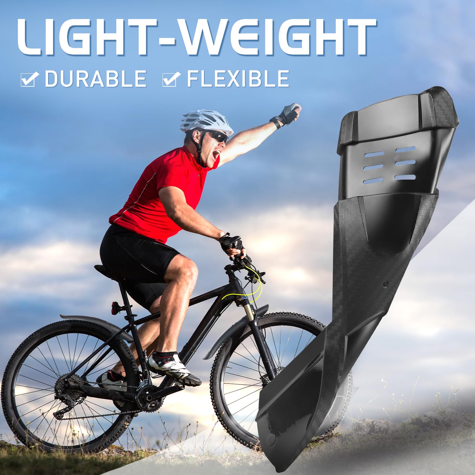 Fahrrad Schutzblech Set Vorne & Hinten - Verstellbar Für Mountainbikes