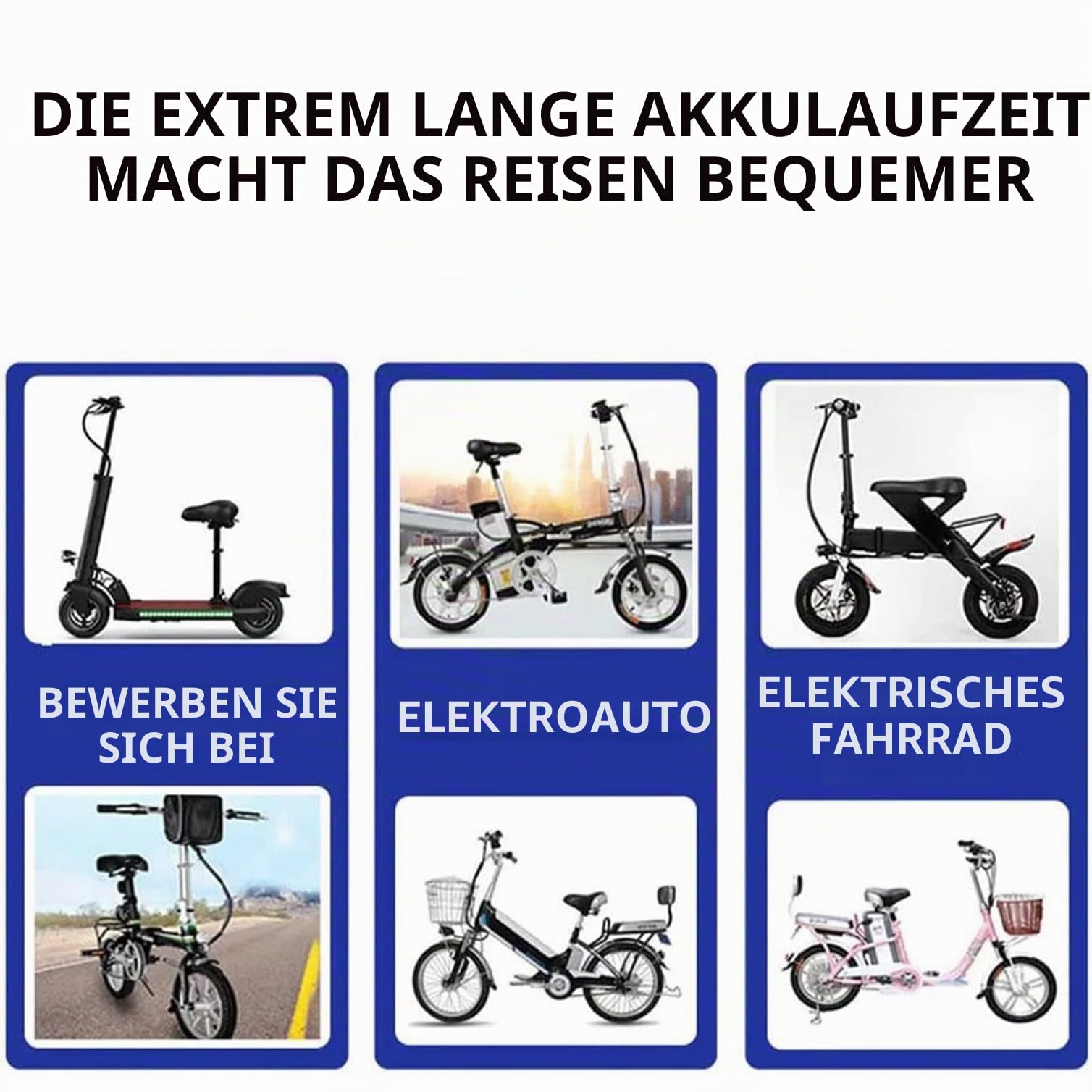 48V 20Ah Elektro Fahrrad Akku 200-1000W Motor Lithium Batterie mit Ladegerät 50A BMS Schutz PVC Battery für Elektro-Roller Scooter