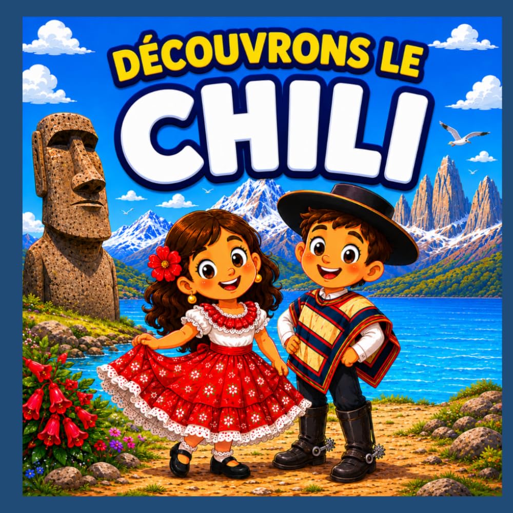 Découvrons le Chili: Un livre amusant pour découvrir la culture, l’histoire, la nature, la nourriture et les traditions du Chili (Découvrons le Monde)