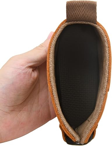 Miniatura 4 de Tas Trost Extensión de culata de pistola de rifle, cuero retro y lona sin cordones en la almohadilla de retroceso, protector de glúteos para