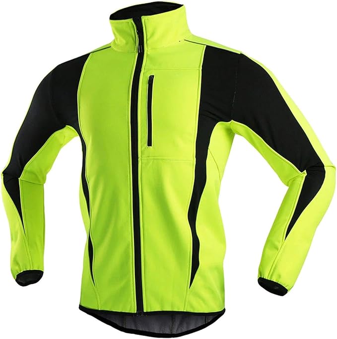 MKWEY Fahrradjacke Herren wasserdichte Atmungsaktiv, Reflektierende Winddichte Warm Jacke