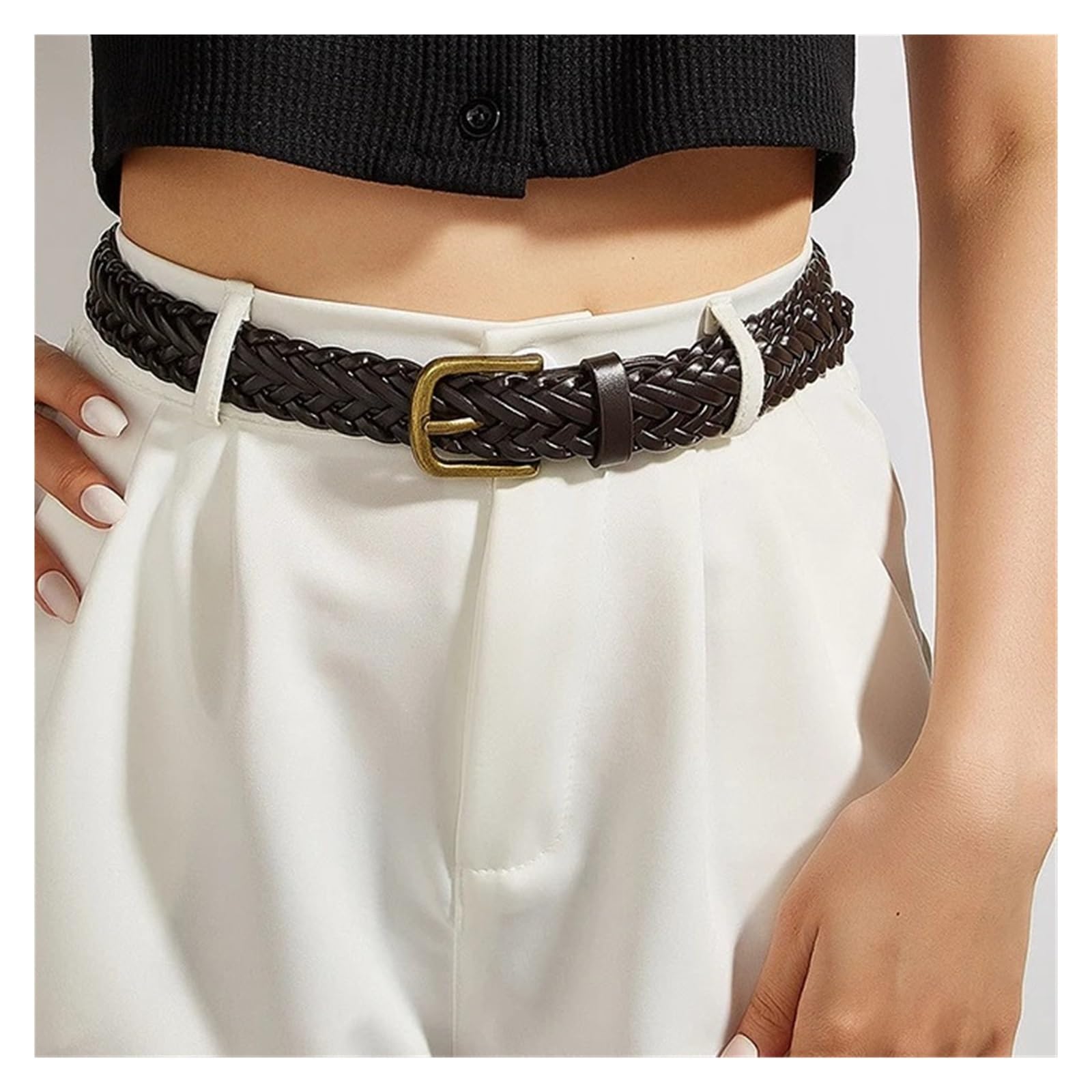 Ceinture Cuir Tressé Ceinture tressée for femme