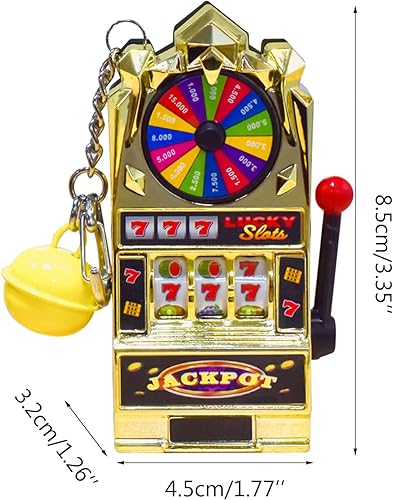 Miniatura 4 de Máquina de juego Lucky Jackpot Mini Toy Lucky para decoración creativa de pastel de cumpleaños Mini para adultos Banco de monedas