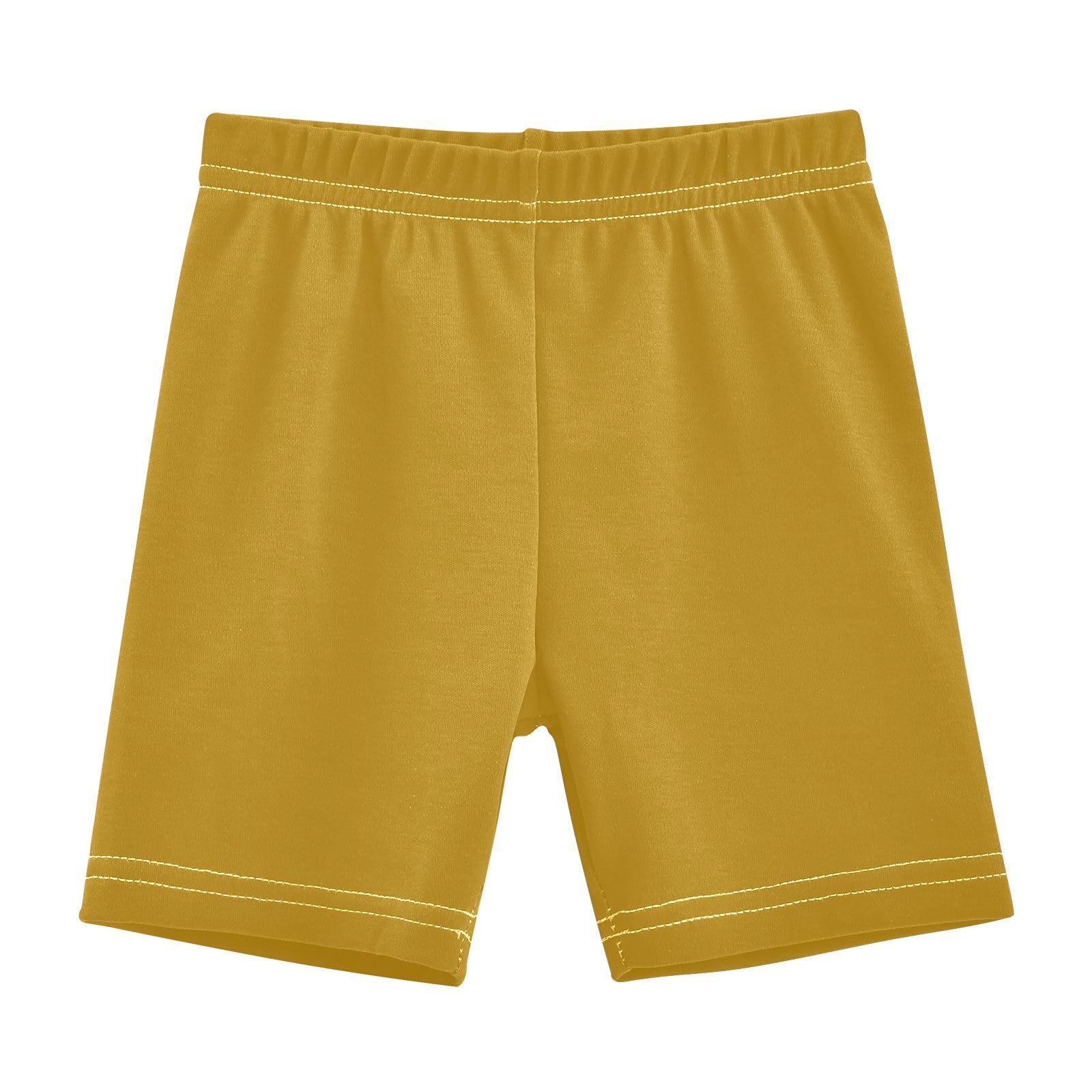 CHIFIGNO Dark Goldenrod Cartwheel Shorts for Girls Bike Shorts Cotton Under Dress Dance Short 4T