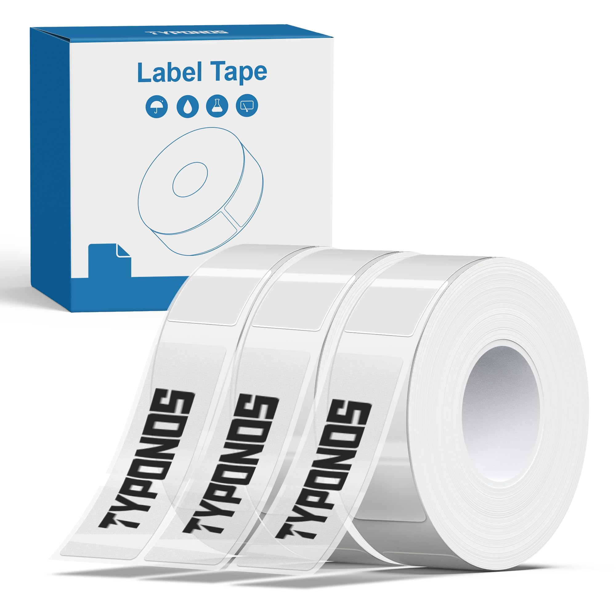PINOCOページです。 Amazon.com : TYPONOS P21 Label Maker Tape Black on Clear 14x40mm