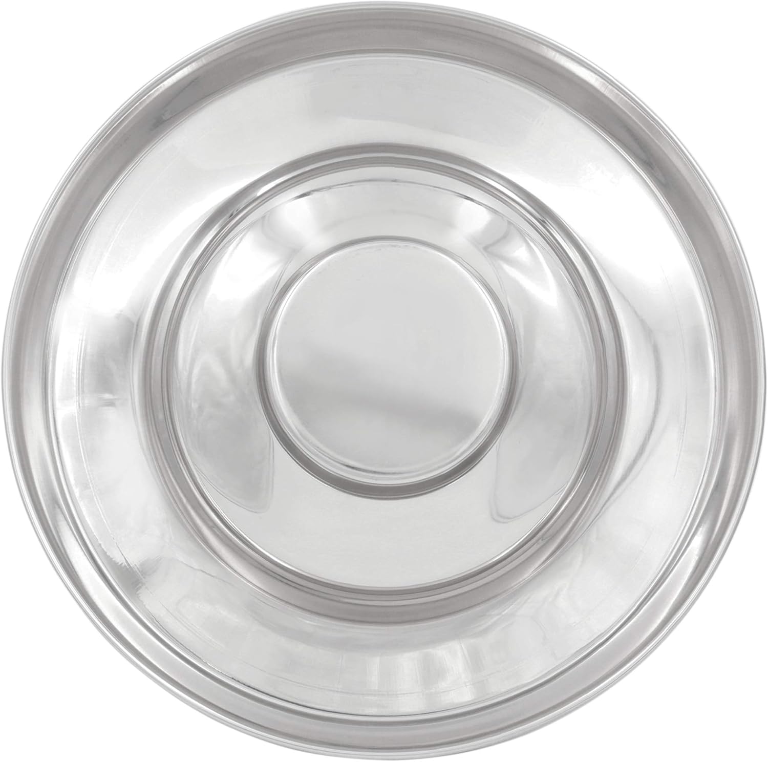 Fuzzy Puppy Feeding Bowls for Litters of Puppies: Welping Dishes for Weaning Puppies & Kittens, Wide Non-Tip Base Puppy Feeder, Also a Great Adult Dog Bowl Slow Feeder | Stainless Steel, 11" (PS-11)