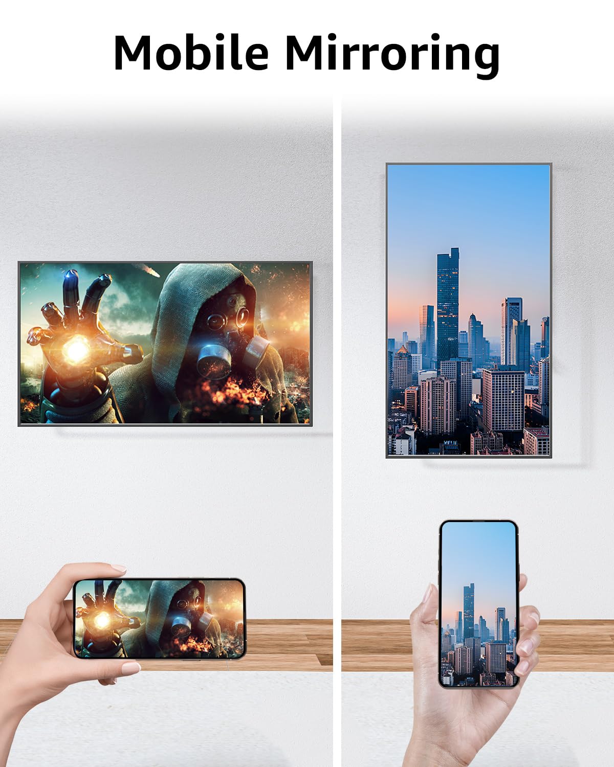 MOUNTUP MU0089 - Soporte de pared para TV ultrafino y giratorio para Samsung The Frame/Neo QLED 8K/Neo QLED 4K, soporte de TV de 90 grados horizontal a vertical, VESA máximo 400 x 400 mm, soporta