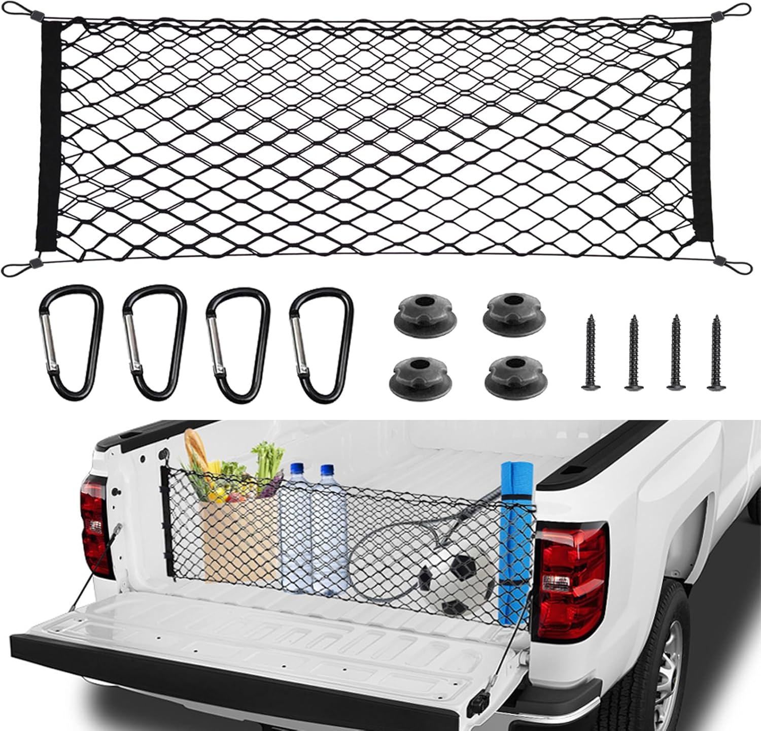 BAILALIBO Cargo Net for Pickup Truck Bed, 50x18 Inch