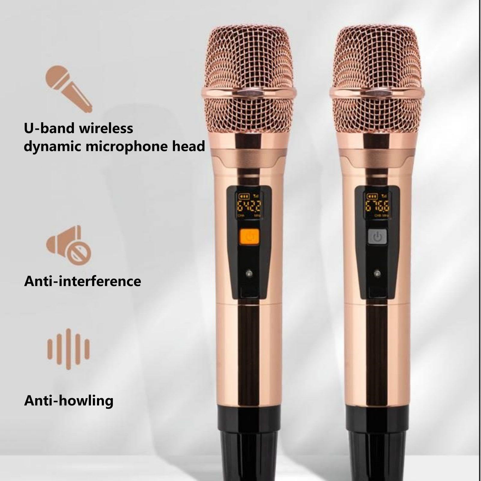 Macchina per karaoke con microfono wireless, punteggio in tempo reale e libreria cloud di YouTube per l'intrattenimento domestico