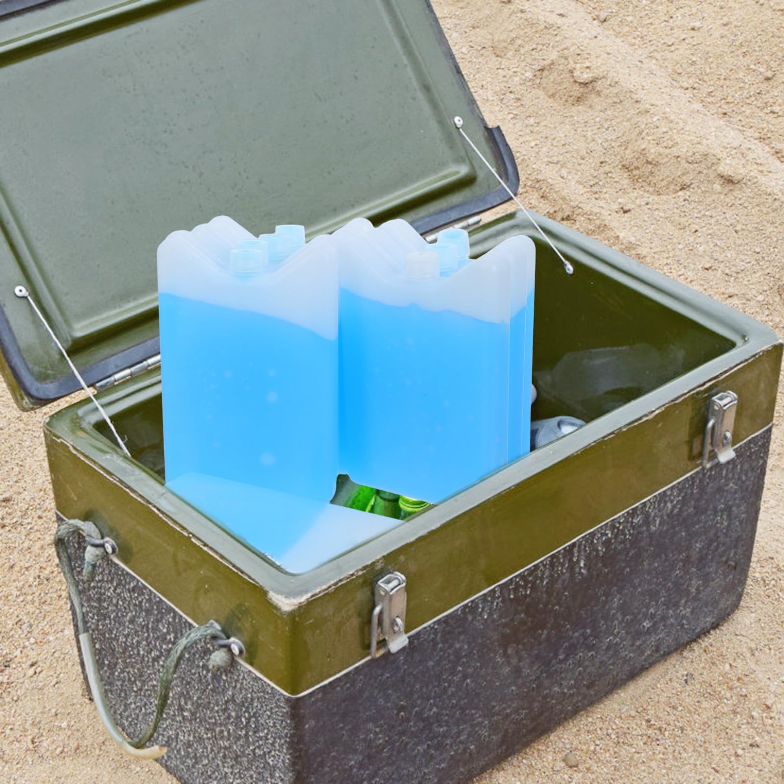 POPETPOP Set da 8 Pezzi di Contenitori Termici per Alimenti Freddi Riutilizzabili in Hdpe per Bento Box e Aria Condizionata, capacità 200ml per Vacanze Estive e Viaggi