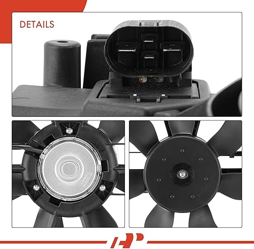 Miniatura 7 de A-Premium Conjunto de ventilador de refrigeración del radiador del motor compatible con modelos seleccionados Chevrolet y Buick - Cruze 2011-2016,