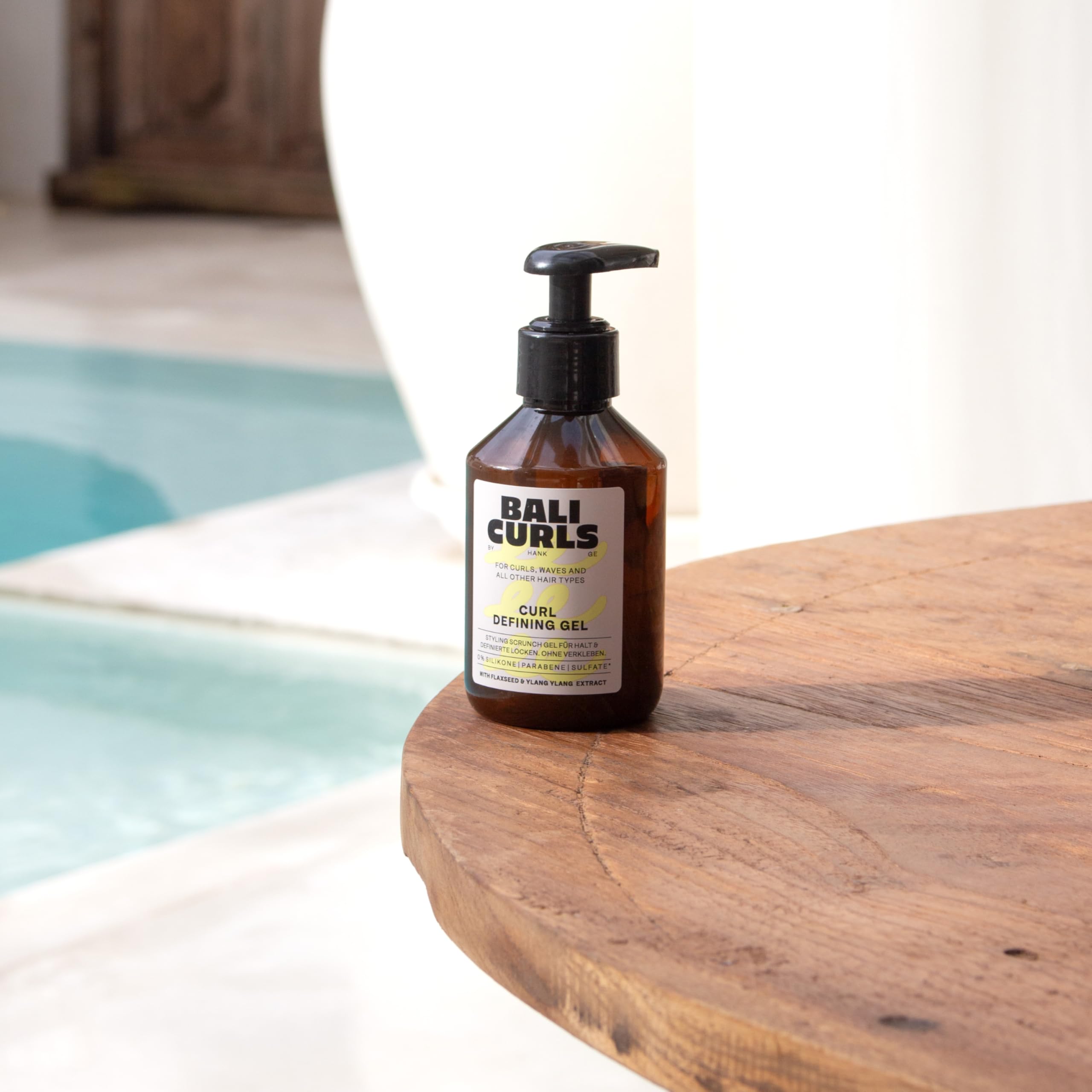 BALI CURLS Gel definidor de rizos - Gel definidor de rizos con extracto de linaza e ylang ylang - Gel vegano para rizos suaves y definidos - Cuidado de los rizos naturales - 150ml — view 10