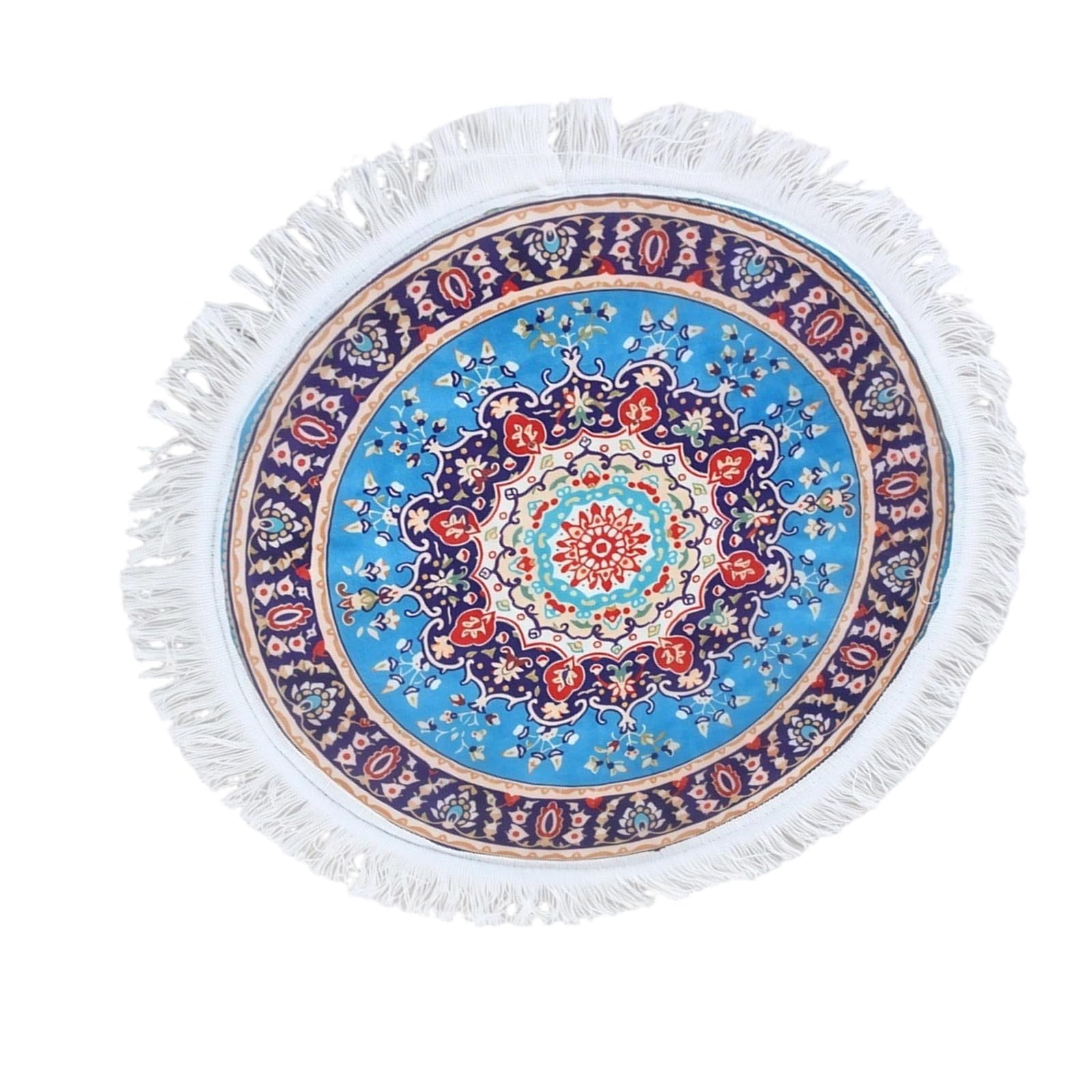 Jazuaiao Sturdy Print Round Carpet Suitable for Interiors and Shop Displays 50cm Wide Entryway Entrance Mat
