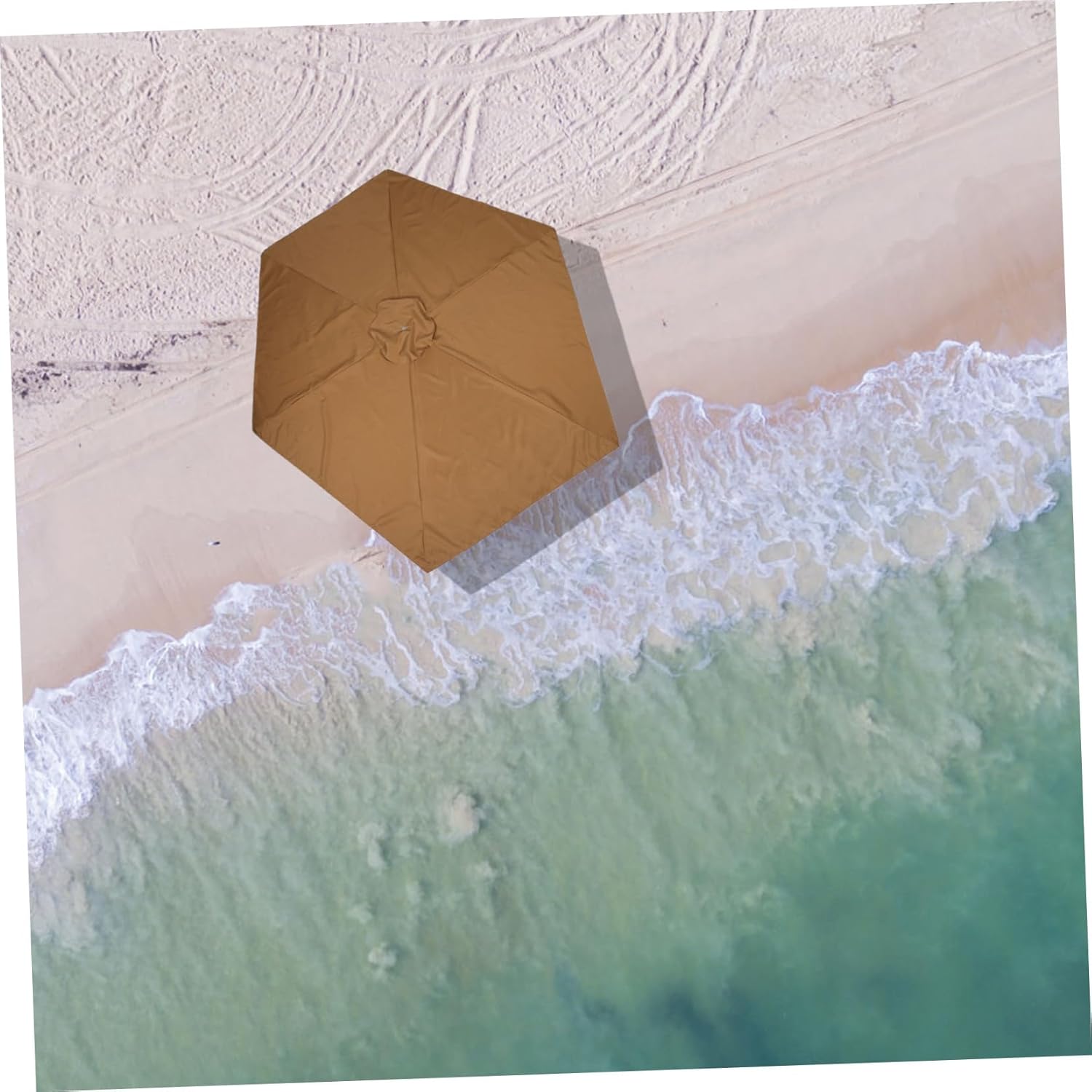 Totority Patio Umbrella Replacement Canopy for Ribs Market Umbrella Top Polyester Easy to Install for Patios and Outdoor Use