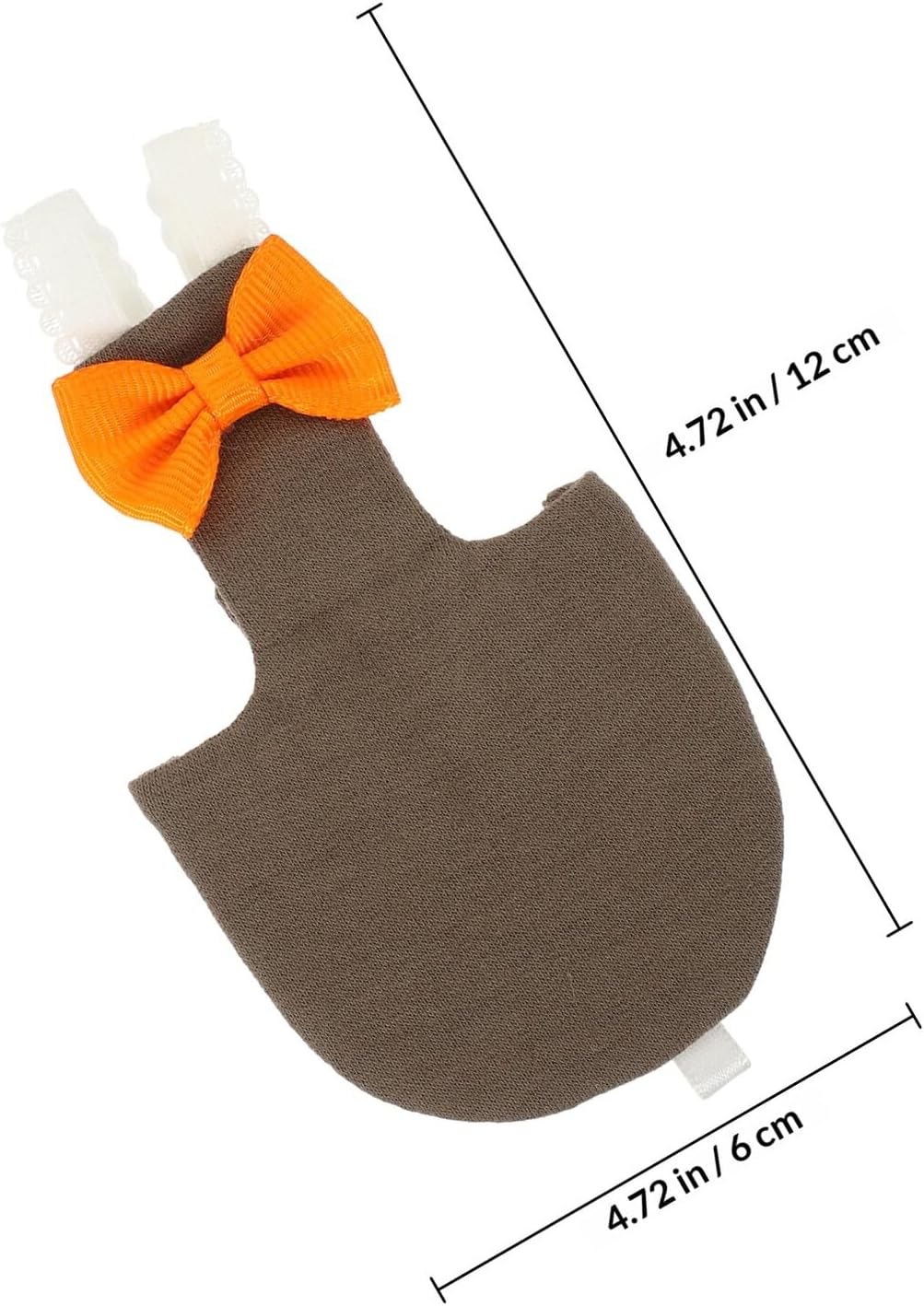 ORFOFE Bird Diaper Flight Suit with Washable Pad, Small Deep Coffee Parrot Diaper Clothing Protector for Outdoor African Cockatiel and Pigeon