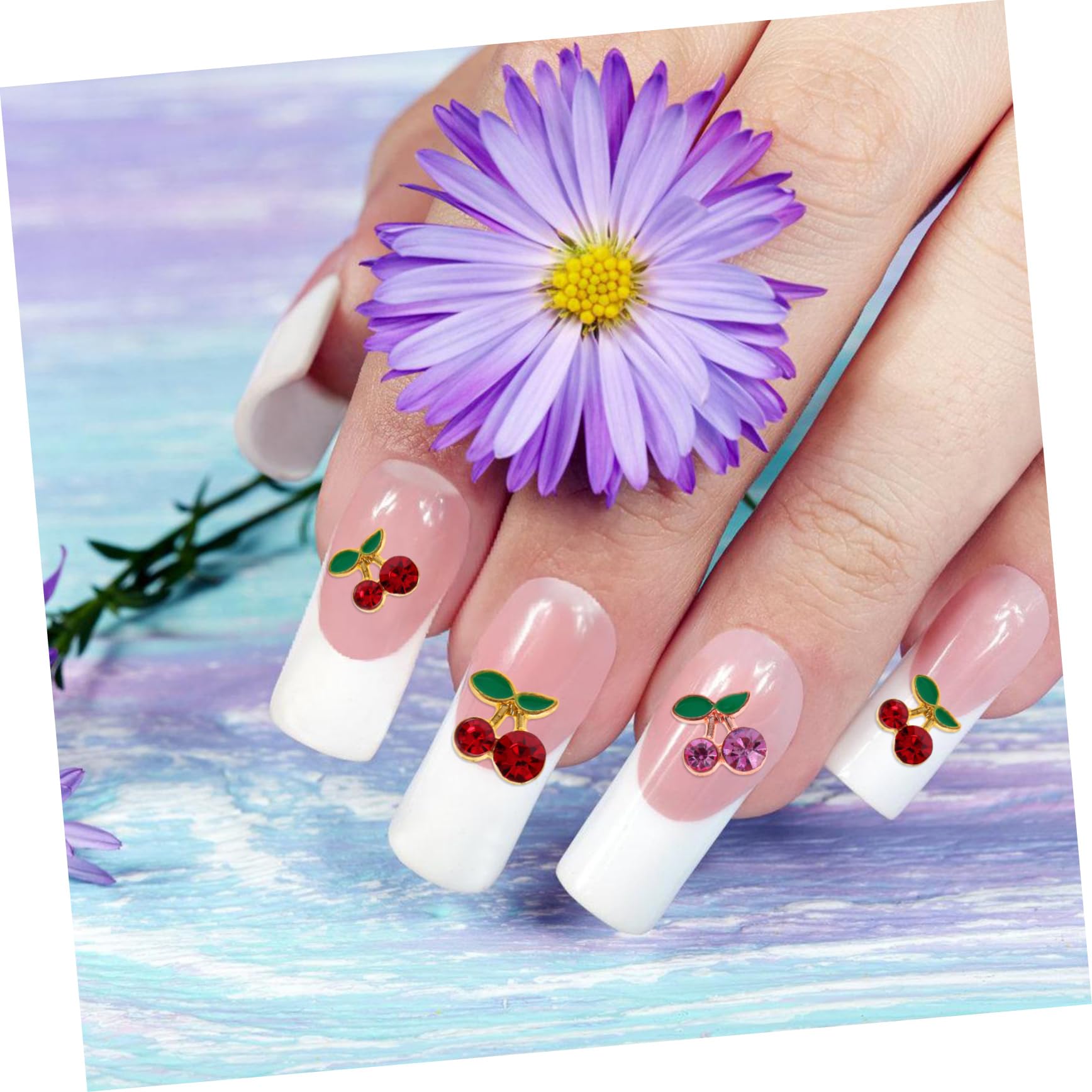 CALLARON 5 Set Decorazioni Per Unghie Charm Eleganti Per Nail Art E Te Per Unghie Sfavillanti E 32 Pezzi*5
