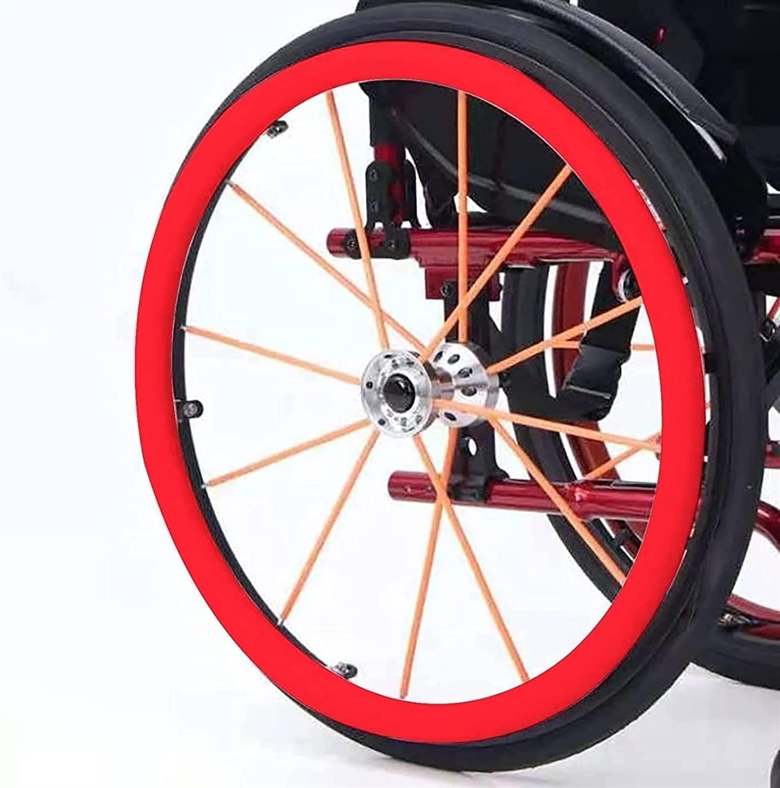 Cubiertas De Silicona para Llantas De Empuje para Sillas De Ruedas, Cubierta De Empuje Manual Antideslizante Y Resistente Al Desgaste, Empuñaduras para Llantas De Sillas De Ruedas, Cubierta para Rue