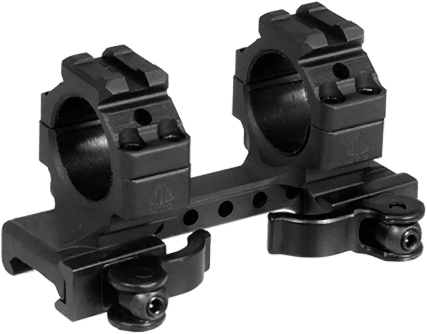 UTG Integral 1" Med-pro QD Ring Mount, 2 Top Slots,95mm Base