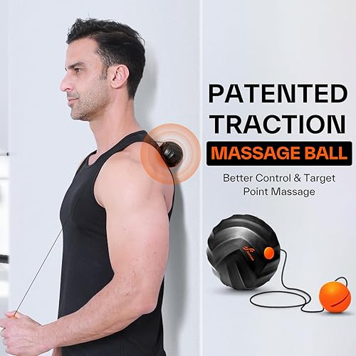 Miniatura 4 de Sportneer Juego de rodillos de espuma 4 en 1 rodillo de espuma de doble textura, rodillo de pie, bola de lacrosse, bola de masaje de tracción con