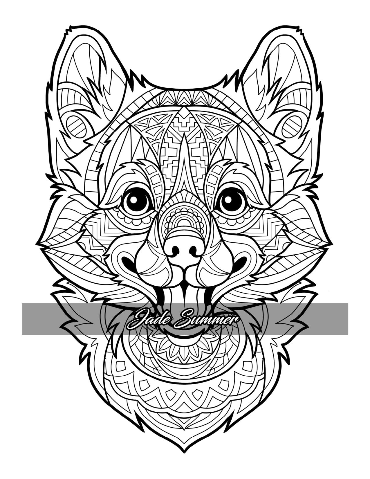 Amazing Dogs Coloring Book: Beautiful Dogs, Adorable Puppies, and Relaxing Designs for Adults and Teens - Image 5