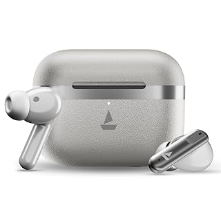 Boat Airdopes Prime 513 ANC, ~32dB Active Noise Cancellation, 65H Battery, Multipoint Connectivity, 4Mics ENx, Bluetooth Earbuds, TWS Ear Buds Wireless Earphones with mic (Ivory Glow) - Amazon product rated Grade B