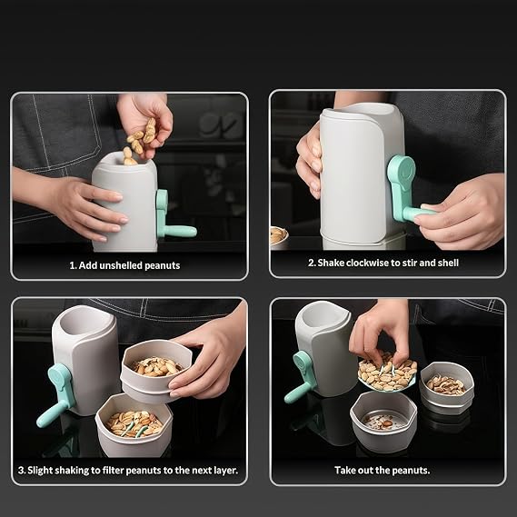 Handheld Flower Peeling Device, Multi-Functional Opening Fruit Container, Safe, Highly Effective Flower Peeling Machine, Flower Flower Peeling Machine, Suitable for Home Kitchen.