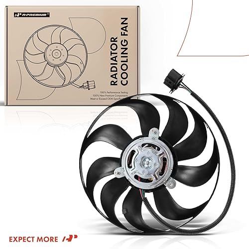 Miniatura 8 de A-Premium Conjunto de ventilador de refrigeración del radiador de motor derecho compatible con modelos seleccionados de Volkswagen y Audi, Jetta