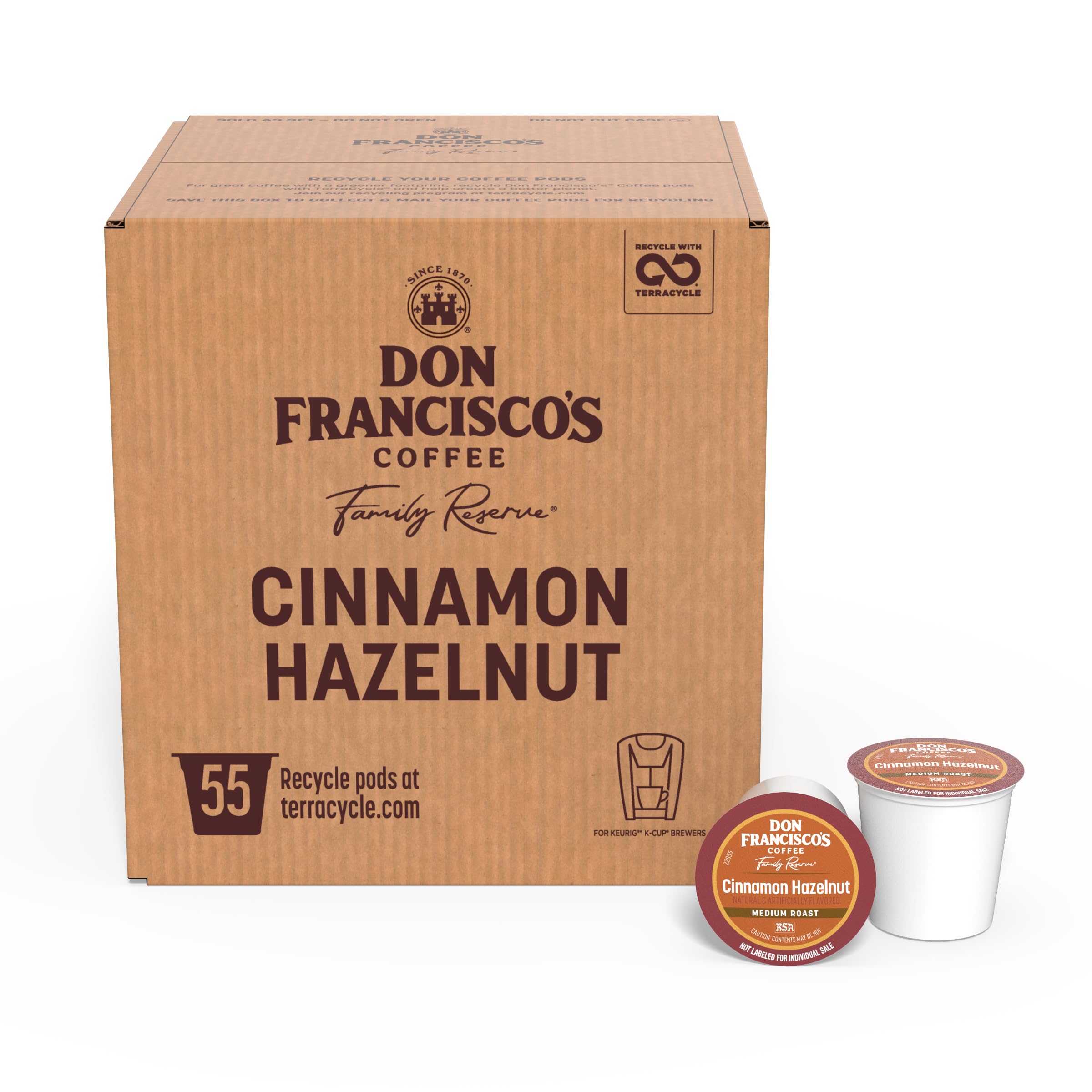 Amazon.com: Don Francisco's Cinnamon Hazelnut Coffee Pods, Medium