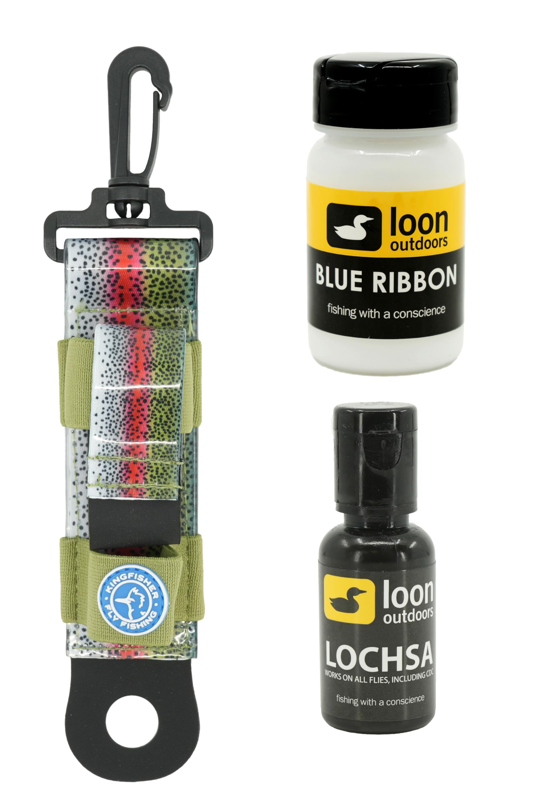 Loon Outdoors Combo Pack - Blue Ribbon/Lochsa with Kingfisher Combo Holder