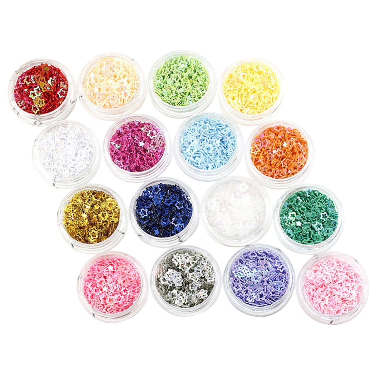 Didiseaon Elegant Nail Art Sequins Safe Acrylic Nail Glitter Flakes for DIY Nail Decorations