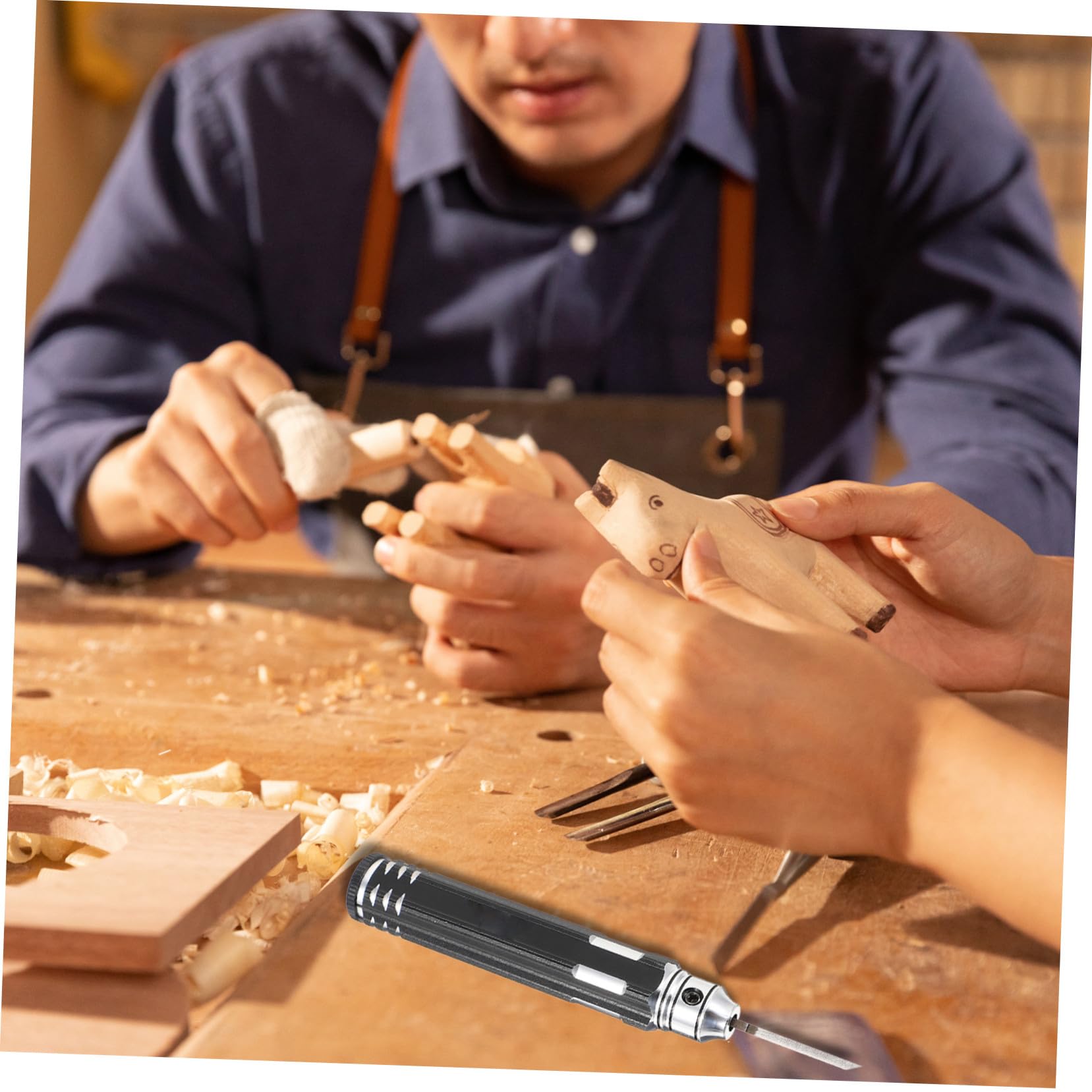 Cabilock Modellbau Schnitzmesser Satz Präzise Holzschnitzwerkzeuge mit Langlebigen Klingen Austauschbare Graviermesser für Kunsthandwerk und Holzhandwerk
