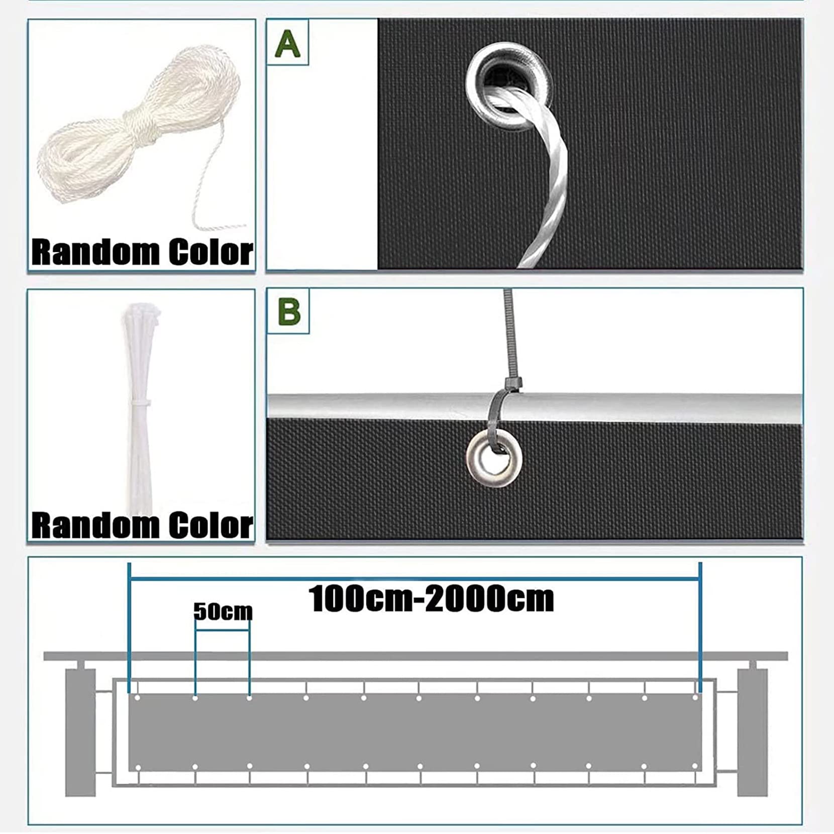 Malla Sombreo Sun Net 2 x 10 m Resistente a Desgarro Impermeable Red De Sombreado para Exteriores con Cuerdas y Ojal para Jardín Terraza Y Balcón Exteriores, Verde Tierno