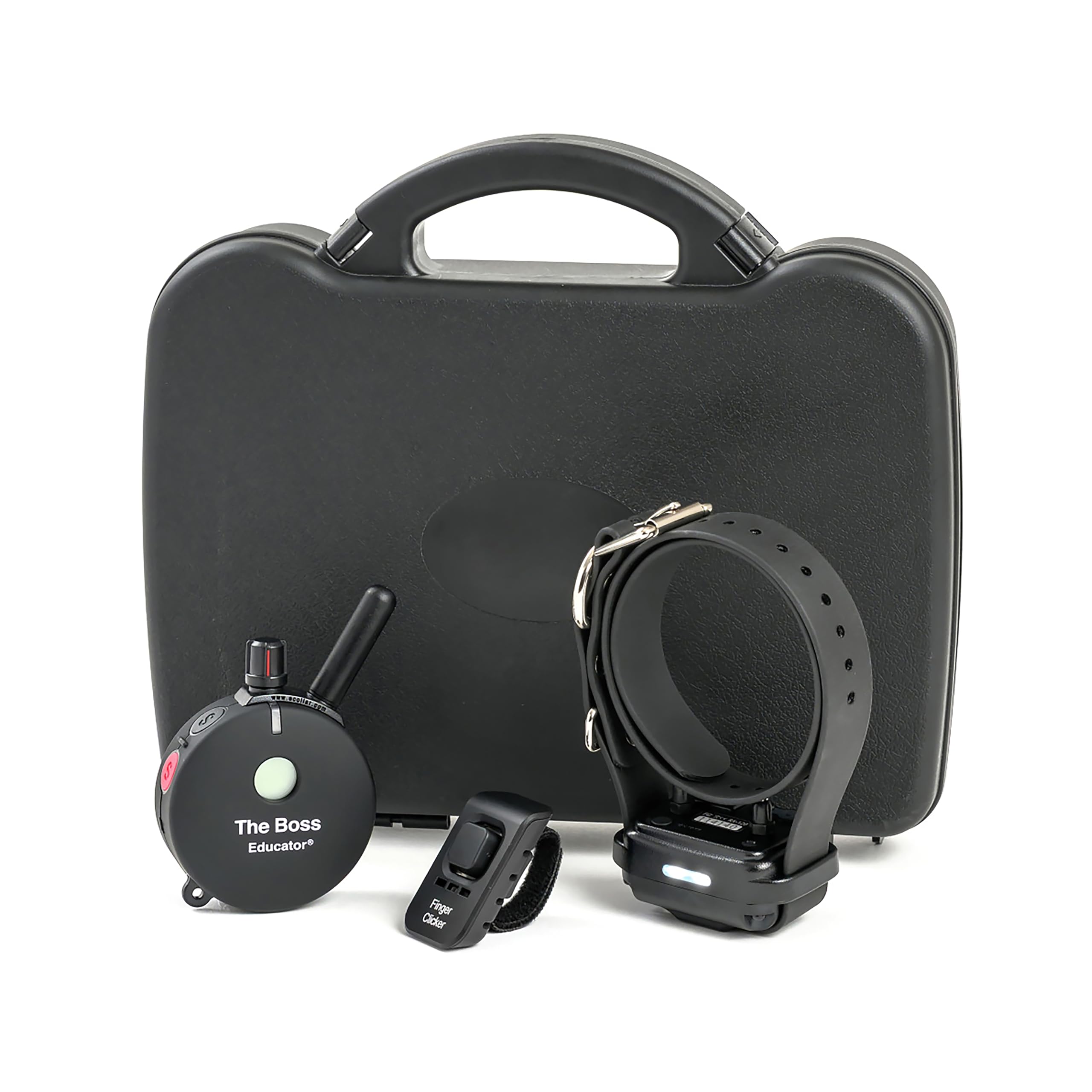 Educator E-Collar Humane Dog Training Collar with Remote, Features 100 Levels of Safe Stimulation, Tapping Sensation, Night Light, Waterproof, Rechargeable, 1 Mile 1 Dog, Black