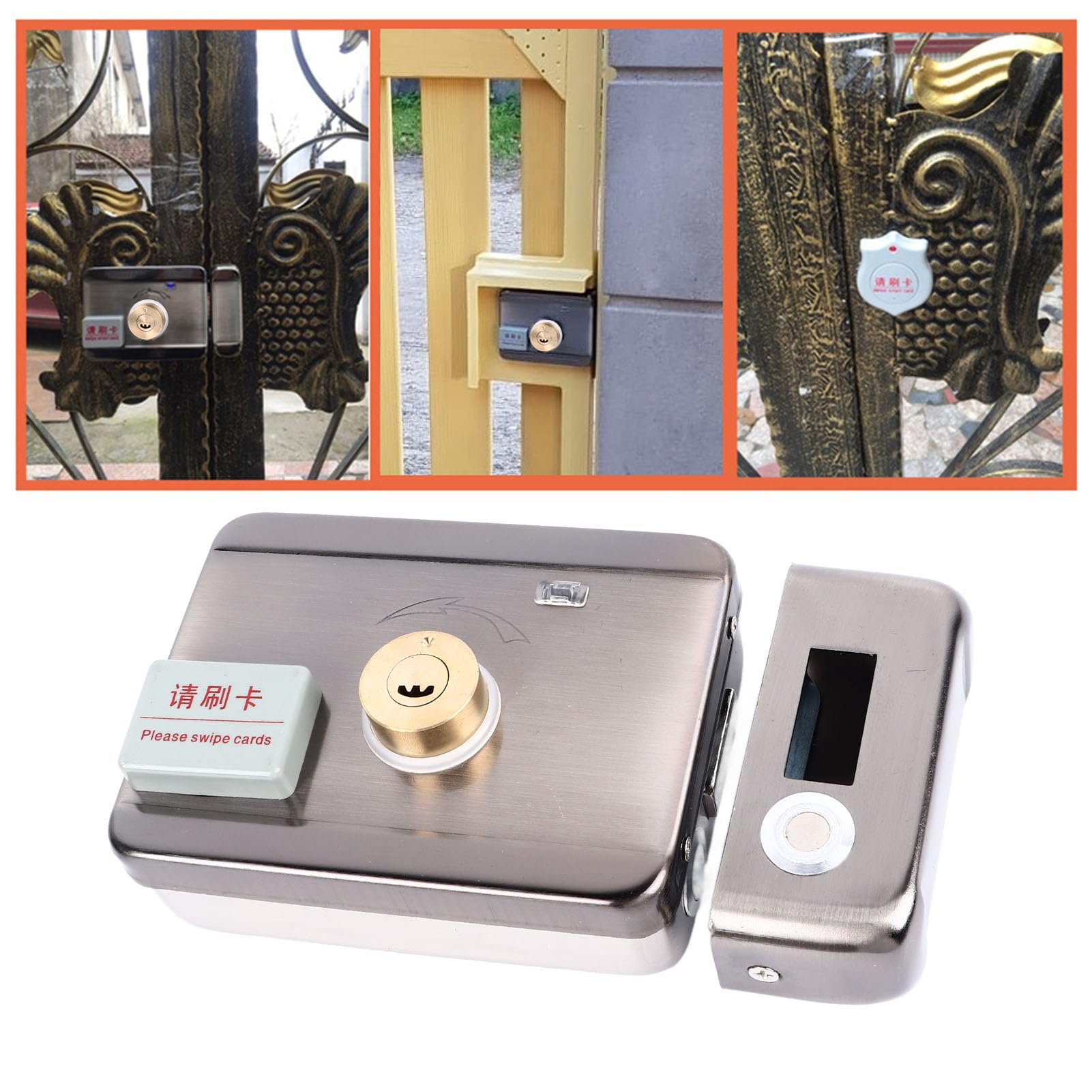 Serratura Elettrica Elettronica per Porta Esterna, Magnetico e Infrarossi, Installazione Senza Fili, 88mm, Smart e Silenziosa - Sicurezza Elevata per Casa e Ufficio