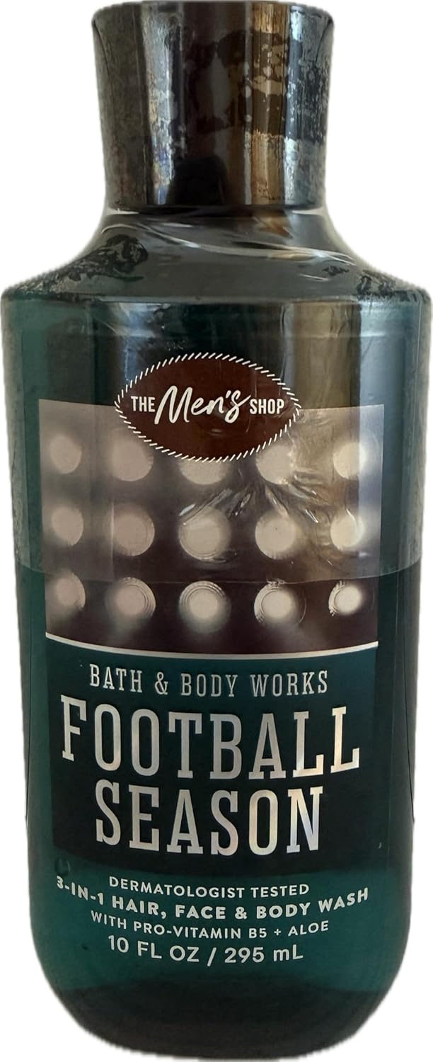 Bath & Body Works Men's Football Season 3-in-1 Hair, Face & Body Wash 10 Ounce