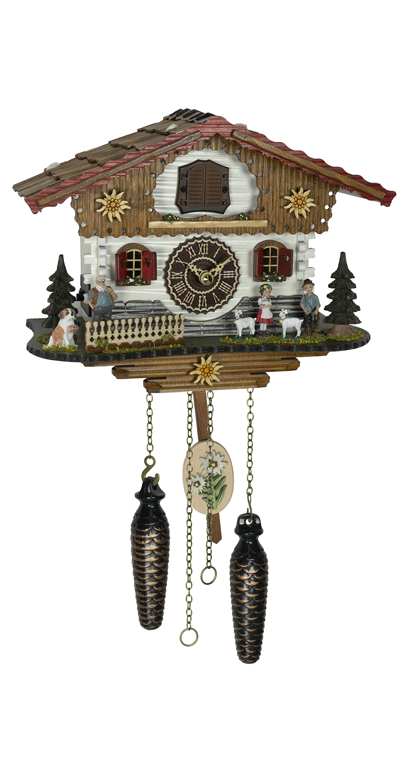 Pendule à coucou Trenkle en bois véritable : l'excellence de la Forêt-Noire