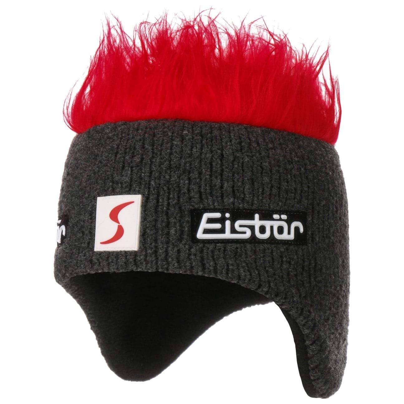 Eisbär Czapka Cocker SkipoolKobiety/Mężczyźni - Made in Austria z wlosami snowboardzisty dzianinowa podszewką, podszewką jesień-zima Zima