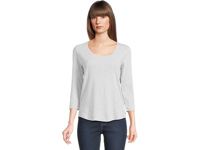 Ashby Isles Rib 3/4 Sleeve Scoop - Image 1