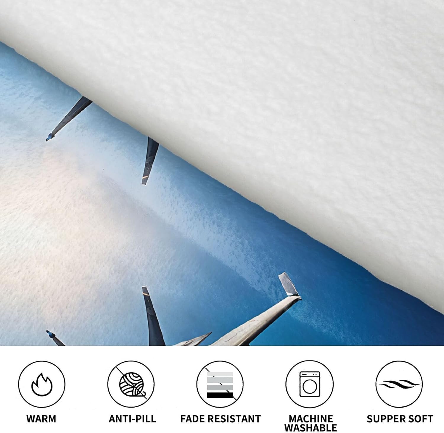 MUSM Aircraft Fighter Jets Print Blanket Hoodie Fleece Sweatshirt Blanket With Sleeves And Pockets