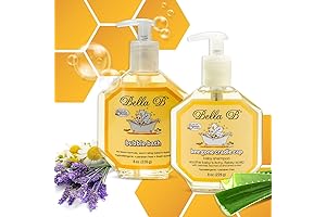 Bundle: Bella Bee Gone Cradle Cap Shampoo 8 oz and Bubble Bath 8 oz