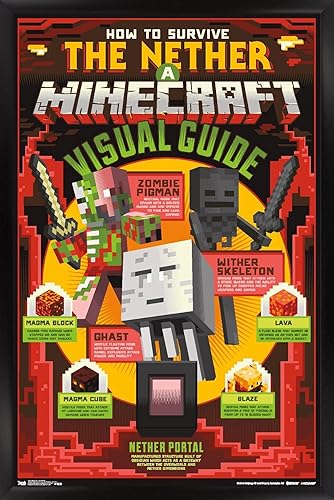 Miniatura 5 de Trends International Minecraft - Póster de The Nether Wall, 22.375 x 34 pulgadas, versión sin marco