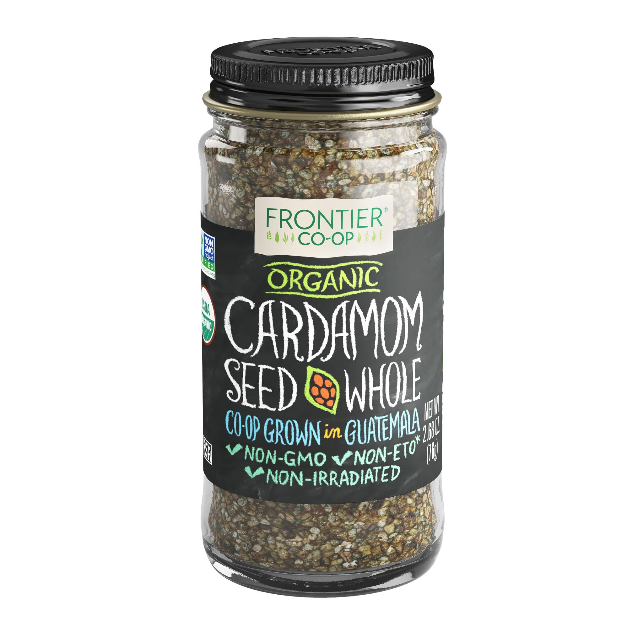 Frontiera prodotti naturali i semi di cardamomo, Og, interi, 2,68-once