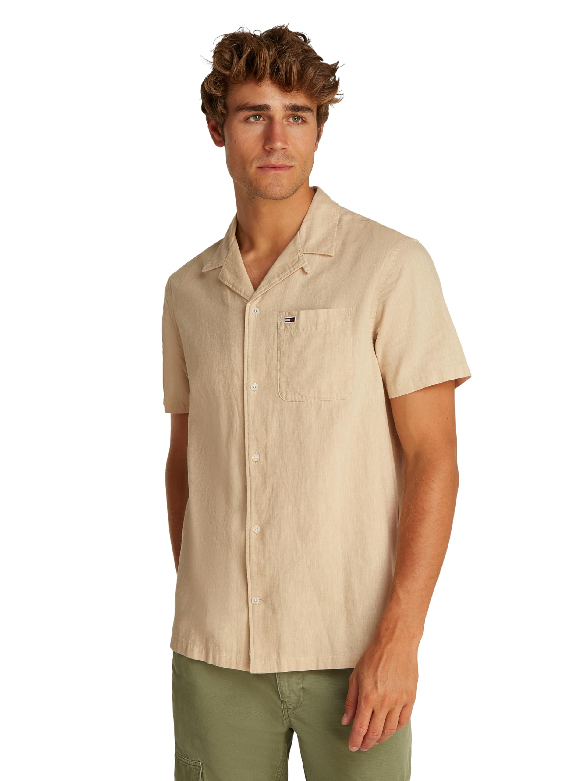 TJM LINEN BLEND CAMP SS EXT Gömlek Erkek